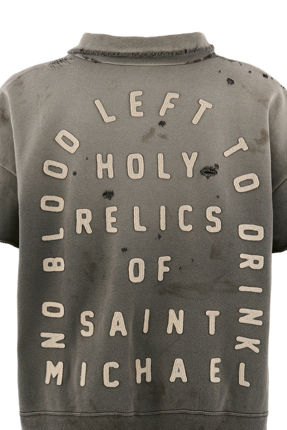 Saint Michael セントマイケル  【本物保証】トレーナー、ストリートスタイル、メンズ SS HALF ZIP SWEAT/SAINT
