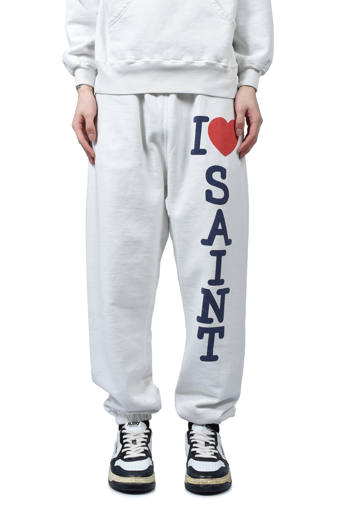 Saint Michael セントマイケル  【本物保証】スウェットパンツ、ストリートスタイル、メンズ  SWEAT PANTS/I LOVE SAINT