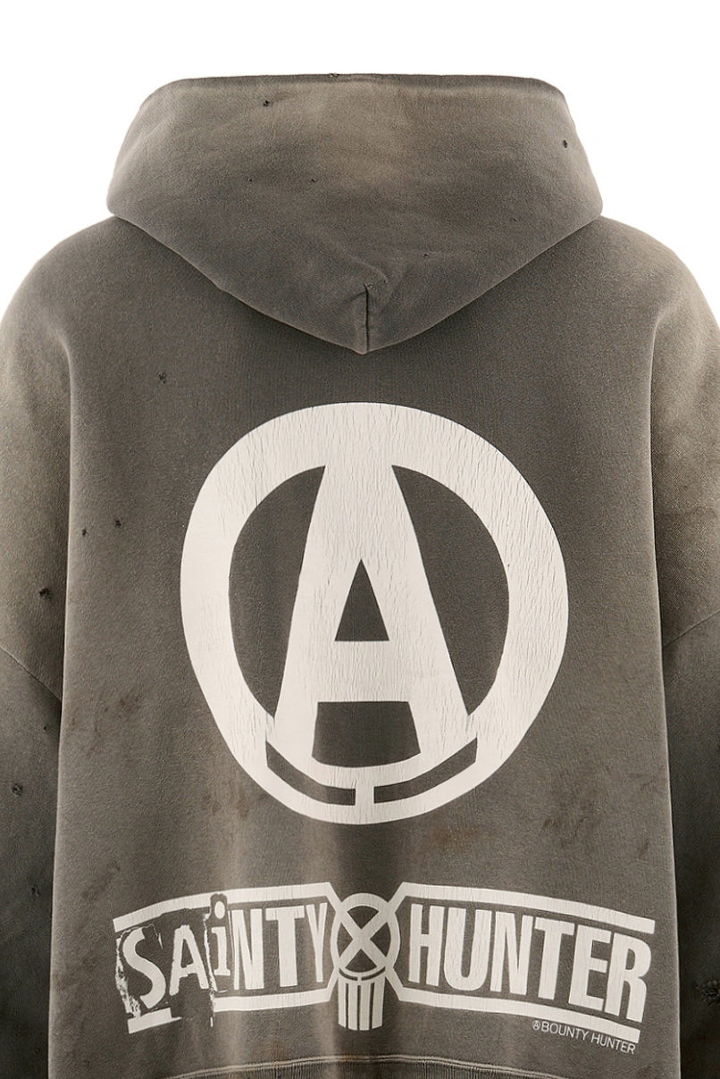 Saint Michael セントマイケル  【本物保証】パーカー、ストリートスタイル、メンズ BH_ZIP HOODIE/SNT HUNTER