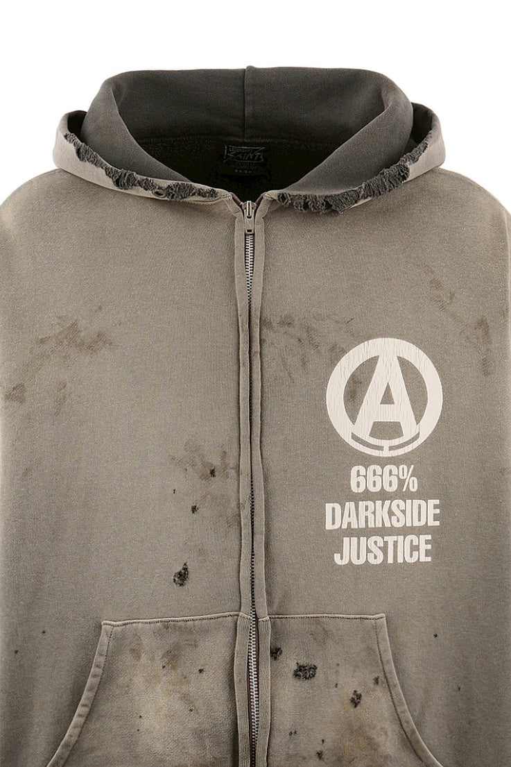 Saint Michael セントマイケル  【本物保証】パーカー、ストリートスタイル、メンズ BH_ZIP HOODIE/SNT HUNTER
