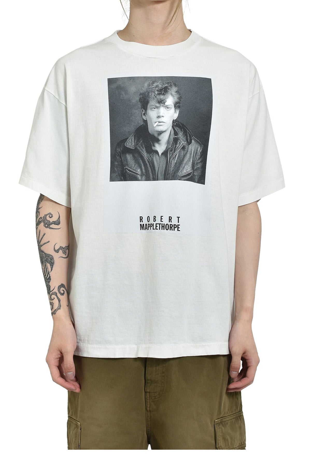 Saint Michael セントマイケル  【本物保証】Tシャツ、ストリートスタイル、メンズ MT_SS TEE/PORTRAIT