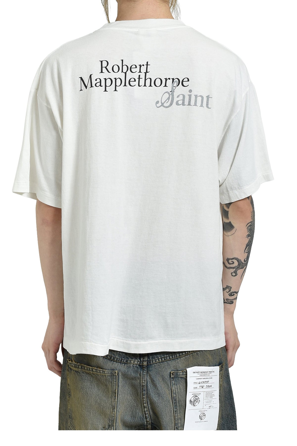 Saint Michael セントマイケル  【本物保証】Tシャツ、ストリートスタイル、メンズ MT_SS TEE/EMBRACE