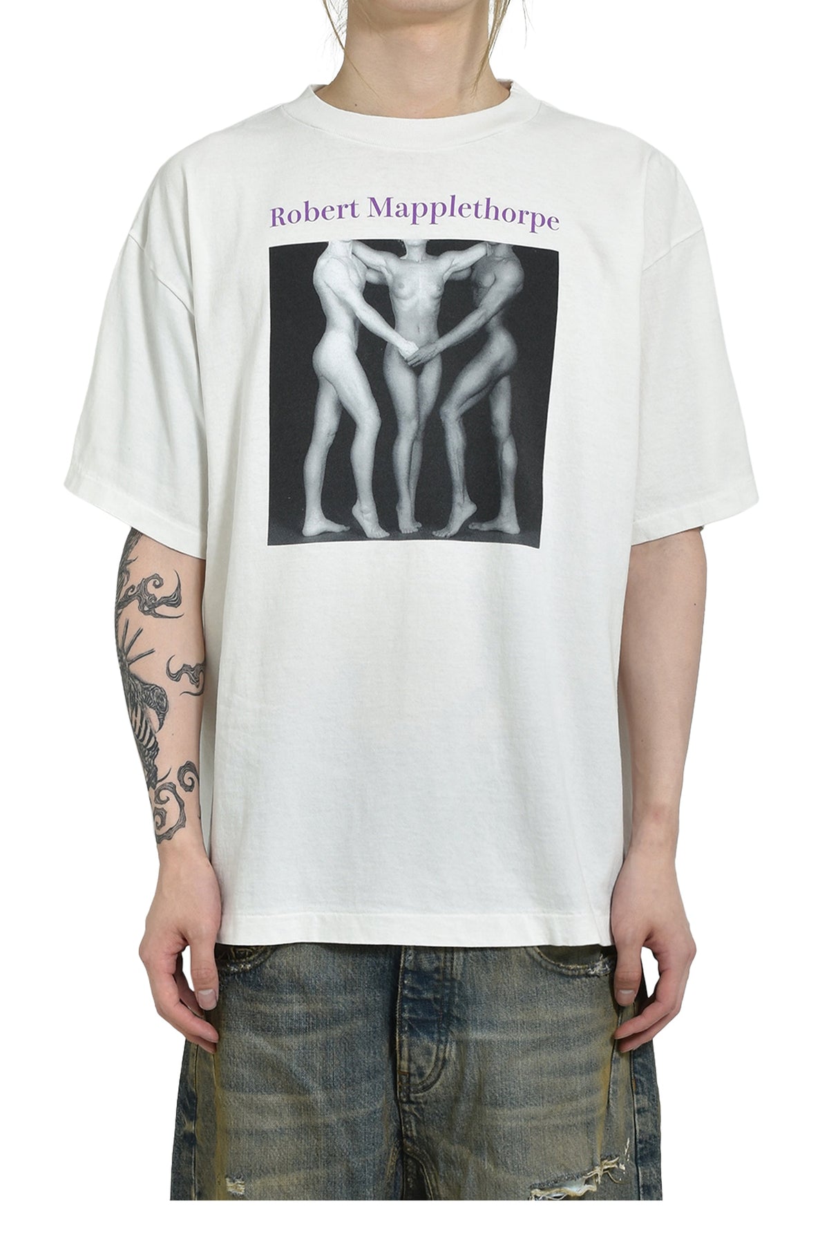 Saint Michael セントマイケル  【本物保証】Tシャツ、ストリートスタイル、メンズ MT_SS TEE/KEN&LYDIA&TYLER