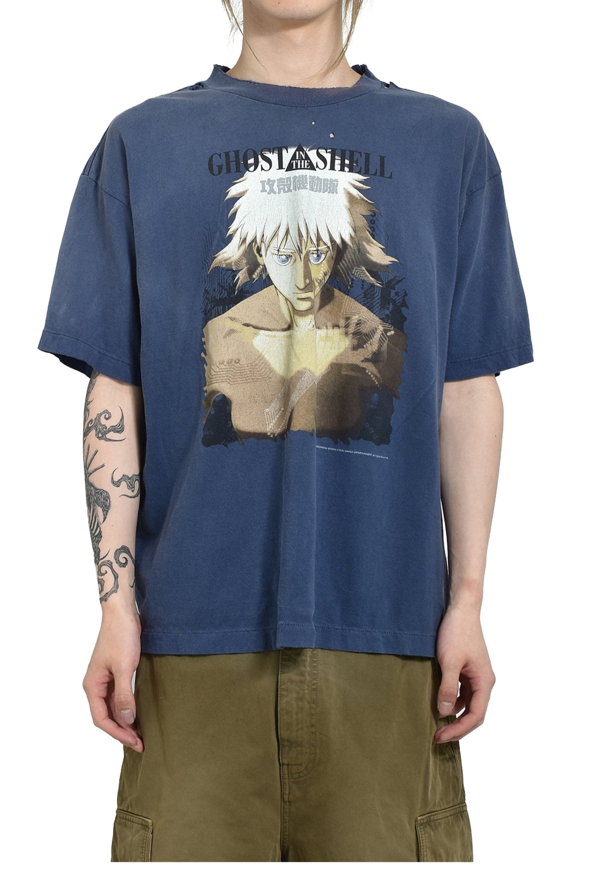 Saint Michael セントマイケル  【本物保証】Tシャツ、ストリートスタイル、メンズ GS_SS TEE/GST IN THE S
