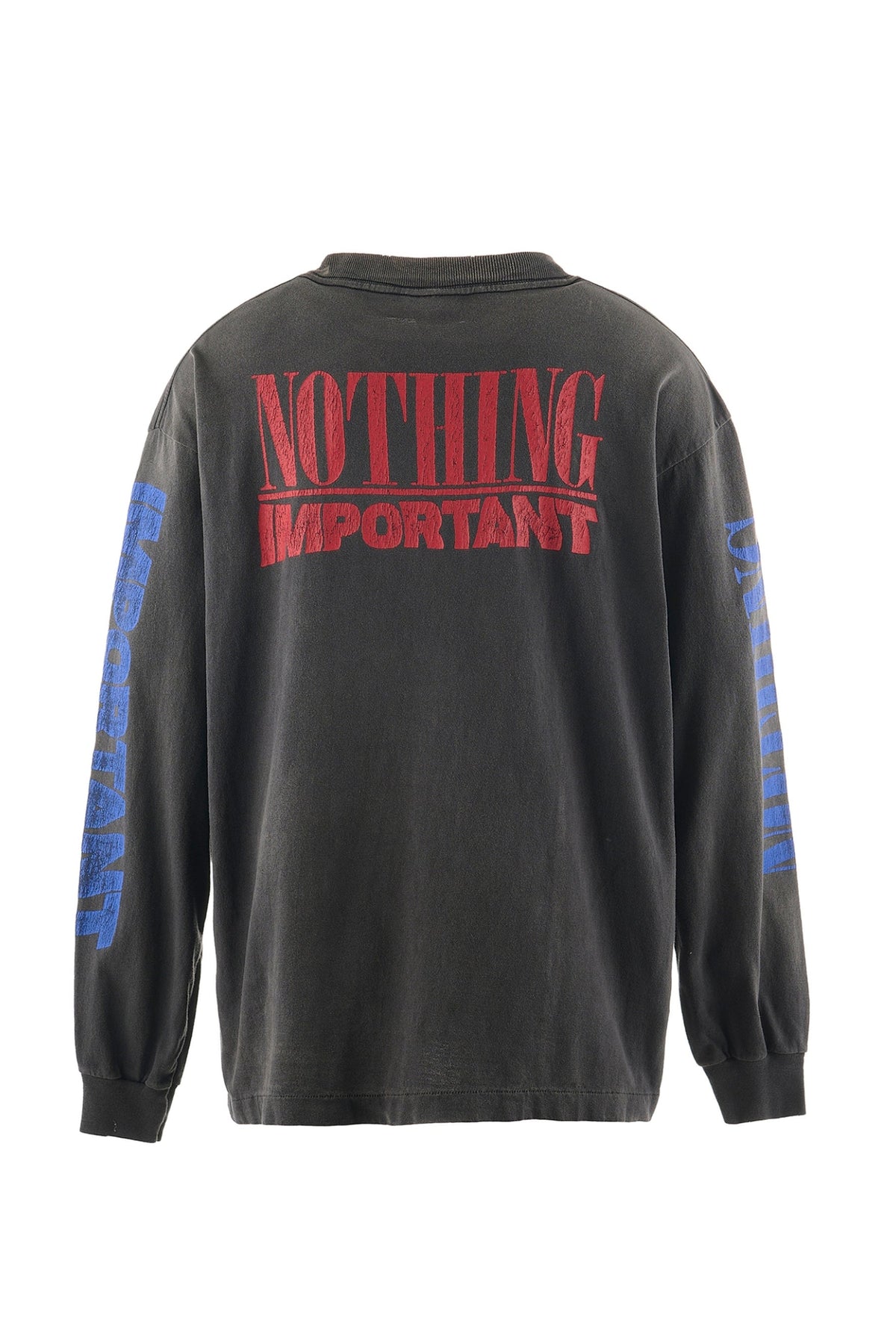 Saint Michael セントマイケル  【本物保証】Tシャツ、ストリートスタイル、メンズ KK_LS TEE/NOTHING IMP