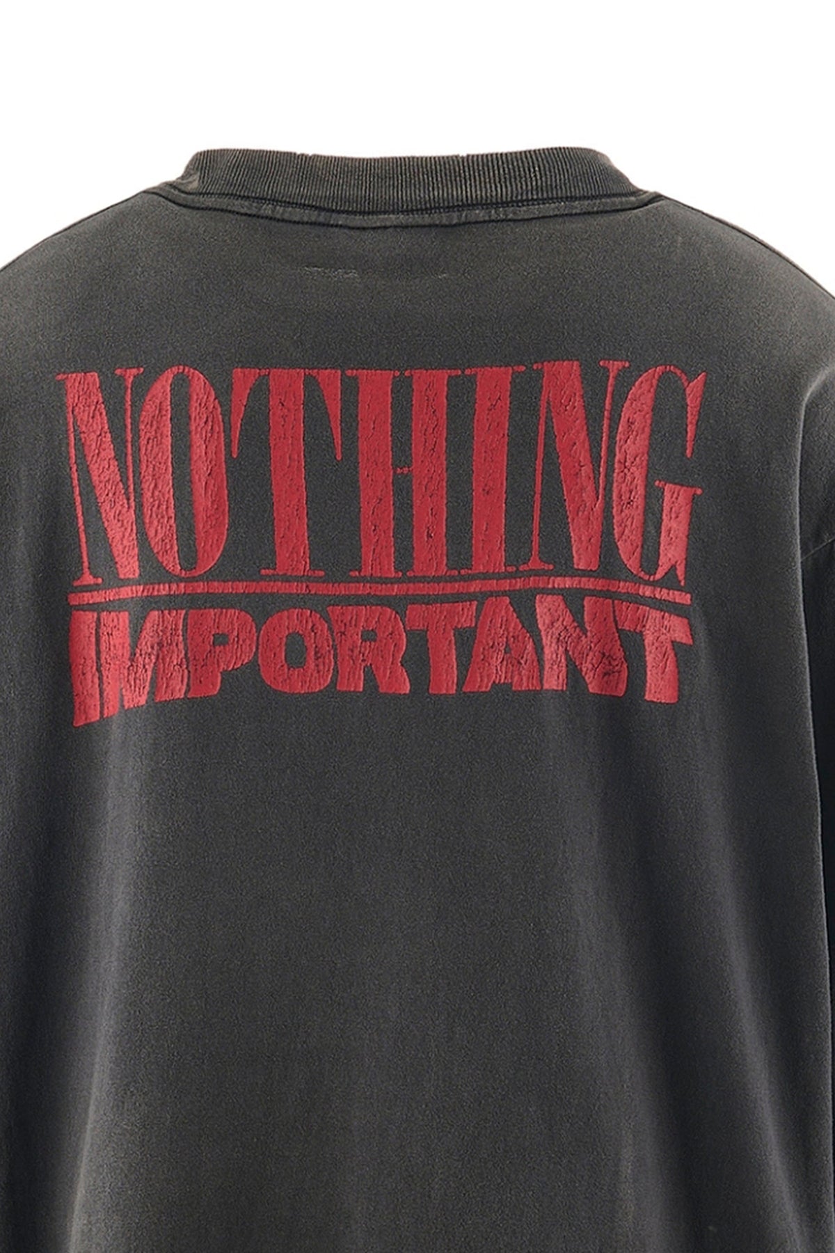 Saint Michael セントマイケル  【本物保証】Tシャツ、ストリートスタイル、メンズ KK_LS TEE/NOTHING IMP
