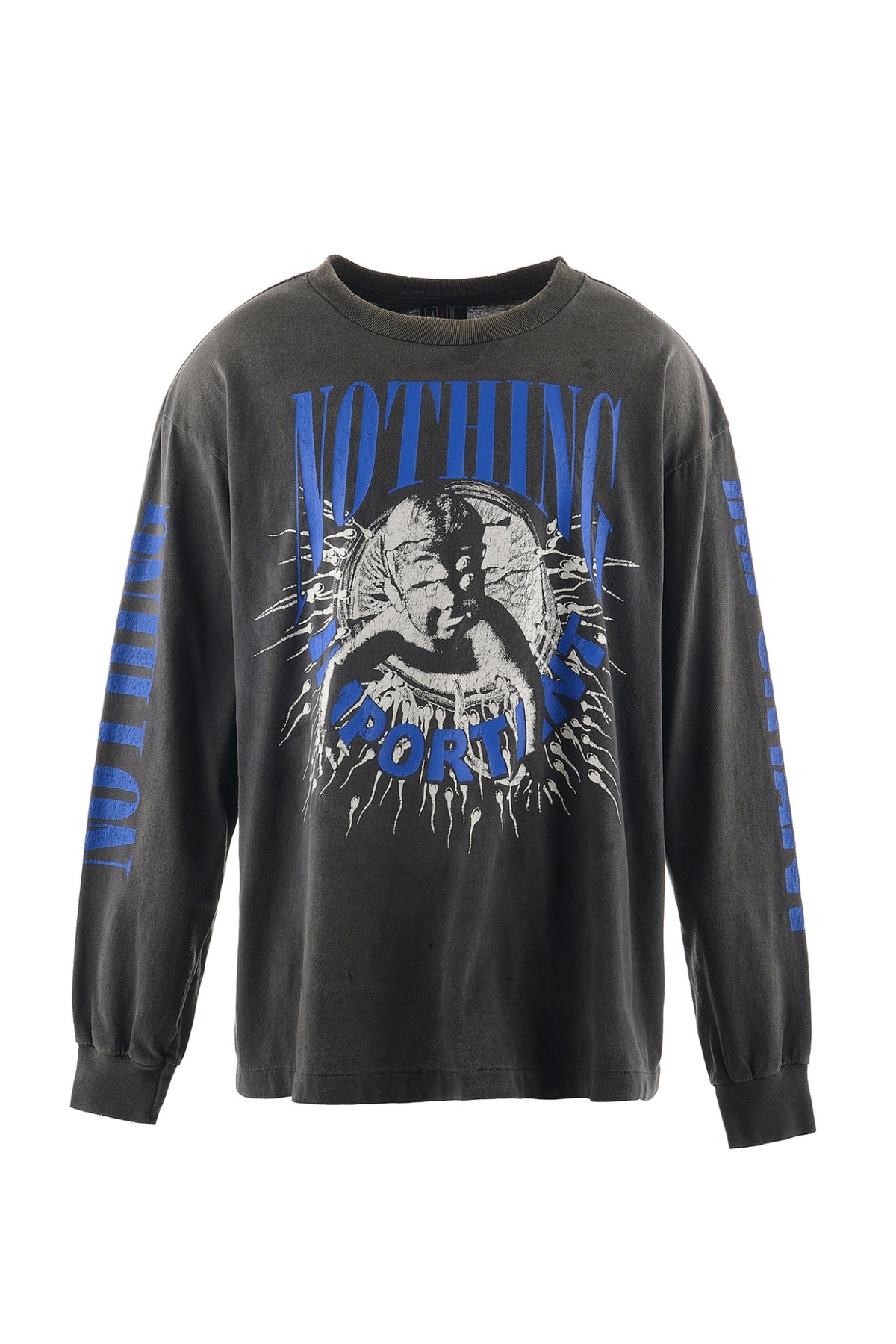 Saint Michael セントマイケル  【本物保証】Tシャツ、ストリートスタイル、メンズ KK_LS TEE/NOTHING IMP
