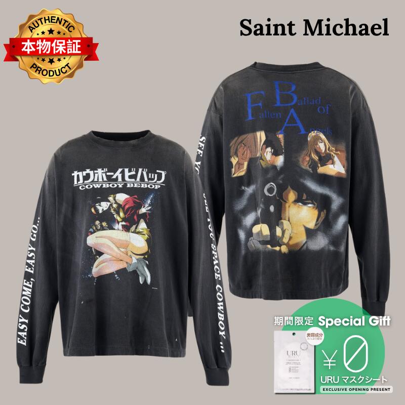 Saint Michael セントマイケル  【本物保証】Tシャツ、ストリートスタイル、メンズ CB_LS TEE/COWBOY BEBOP