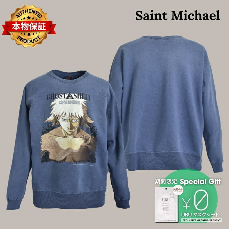 Saint Michael セントマイケル  【本物保証】トレーナー、ストリートスタイル、メンズ GS_CRW-N SWT/GST IN THE S