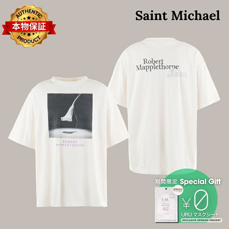 Saint Michael セントマイケル  【本物保証】Tシャツ、ストリートスタイル、メンズ MT_SS TEE/CALLA LILY