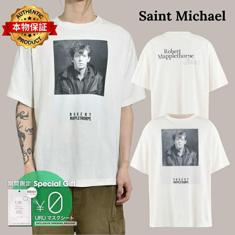 Saint Michael セントマイケル  【本物保証】Tシャツ、ストリートスタイル、メンズ MT_SS TEE/PORTRAIT