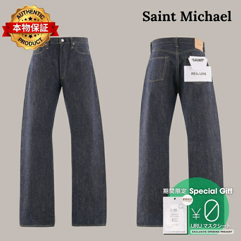 Saint Michael セントマイケル  【本物保証】デニムジーンズ、ストリートスタイル、メンズ  BBJ_DENIM PANTS/RIGID