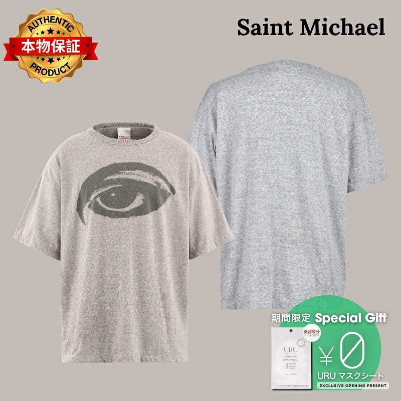 Saint Michael セントマイケル  【本物保証】Tシャツ、ストリートスタイル、メンズ SS T-SHIRT/EYE