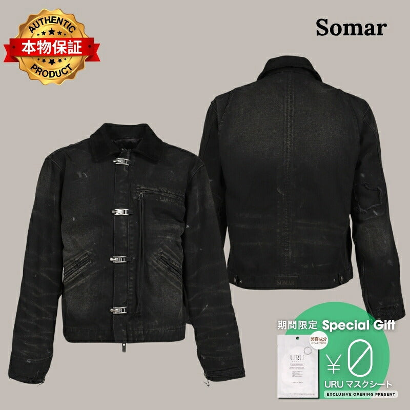 SOMAR 追加【本物保証】ジャケット、ストリートスタイル、メンズ  HUNK JACKET / BLK