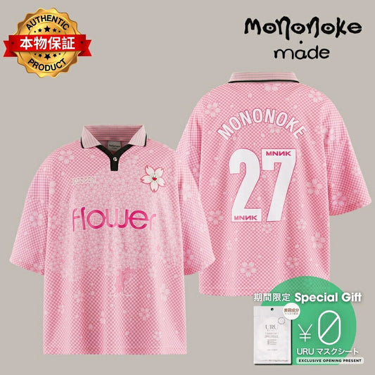 mononoke・made モノノケ・メイド   【本物保証】 Tシャツ、ストリートスタイル、メンズ   SOCCER SHIRT/SAKURA/ / PNK