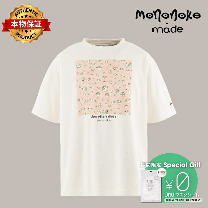 mononoke・made モノノケ・メイド   【本物保証】 Tシャツ、ストリートスタイル、メンズSS T-SHIRT/JERRY FISH EYES / WHT