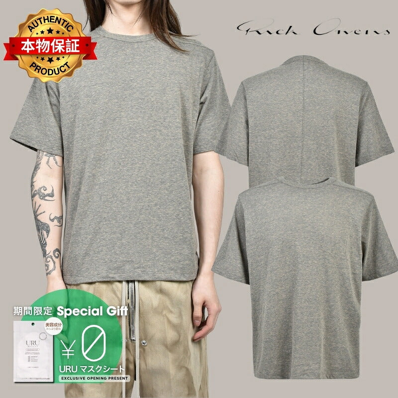 Rick Owens アンファン リッシュ デプリメ【本物保証】 Tシャツ、ストリートスタイル、メンズ  BRAD T / GRY MELANGE