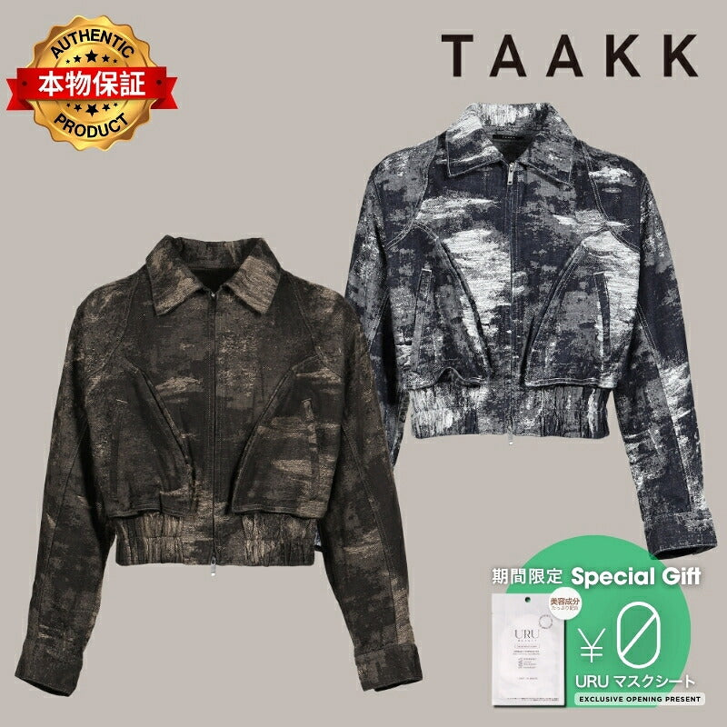TAAKK ターク 【本物保証】 ジャケット、ストリートスタイル、メンズ  DENIM BLOUSON / GRY