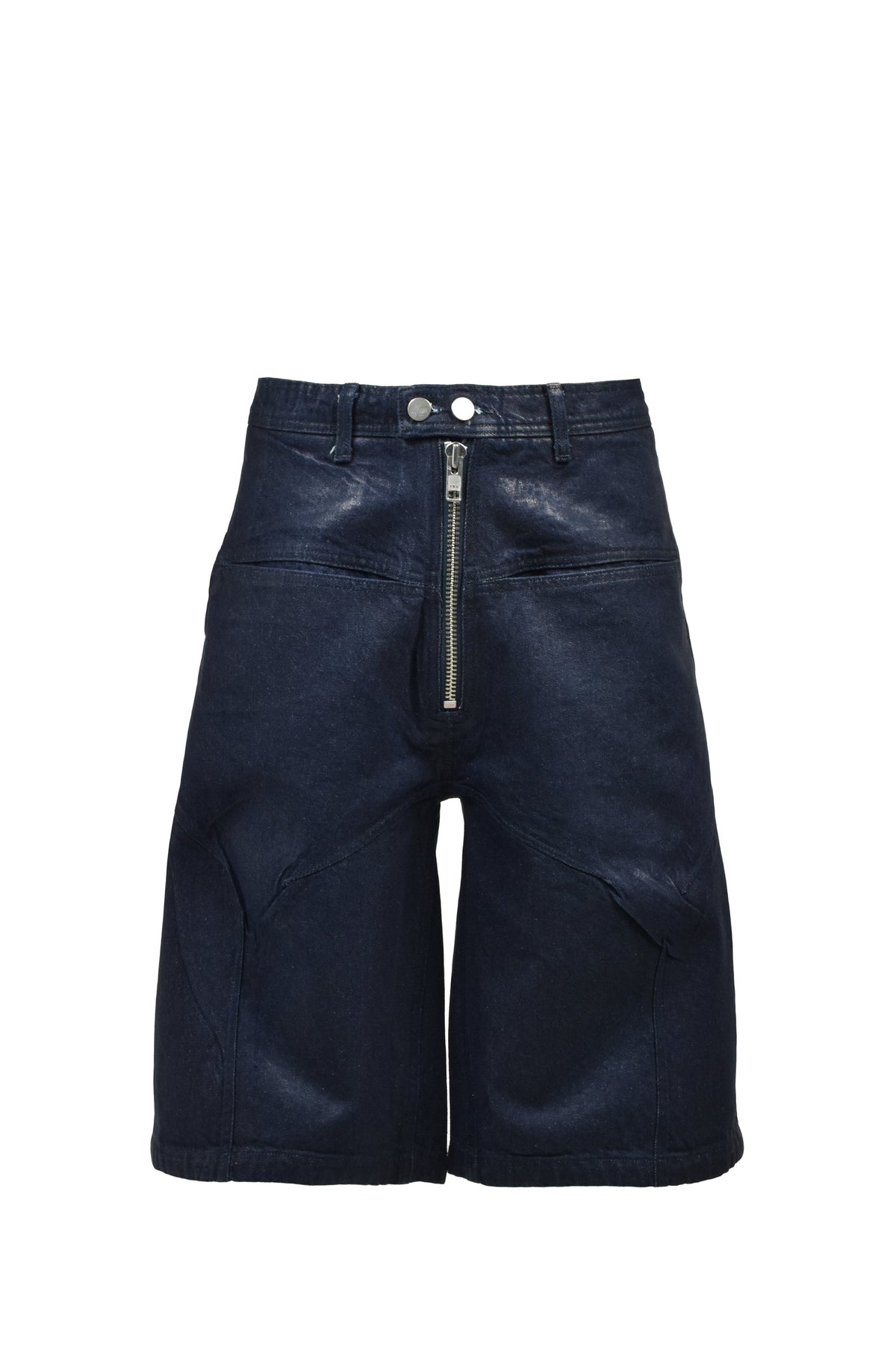 FILTH 汚物【本物保証】 ジャケット、ストリートスタイル、メンズ FRONT ZIP SHORTS / WAXED BLK
