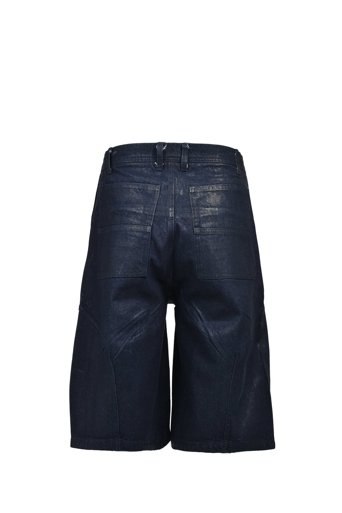 FILTH 汚物【本物保証】 ジャケット、ストリートスタイル、メンズ FRONT ZIP SHORTS / WAXED BLK