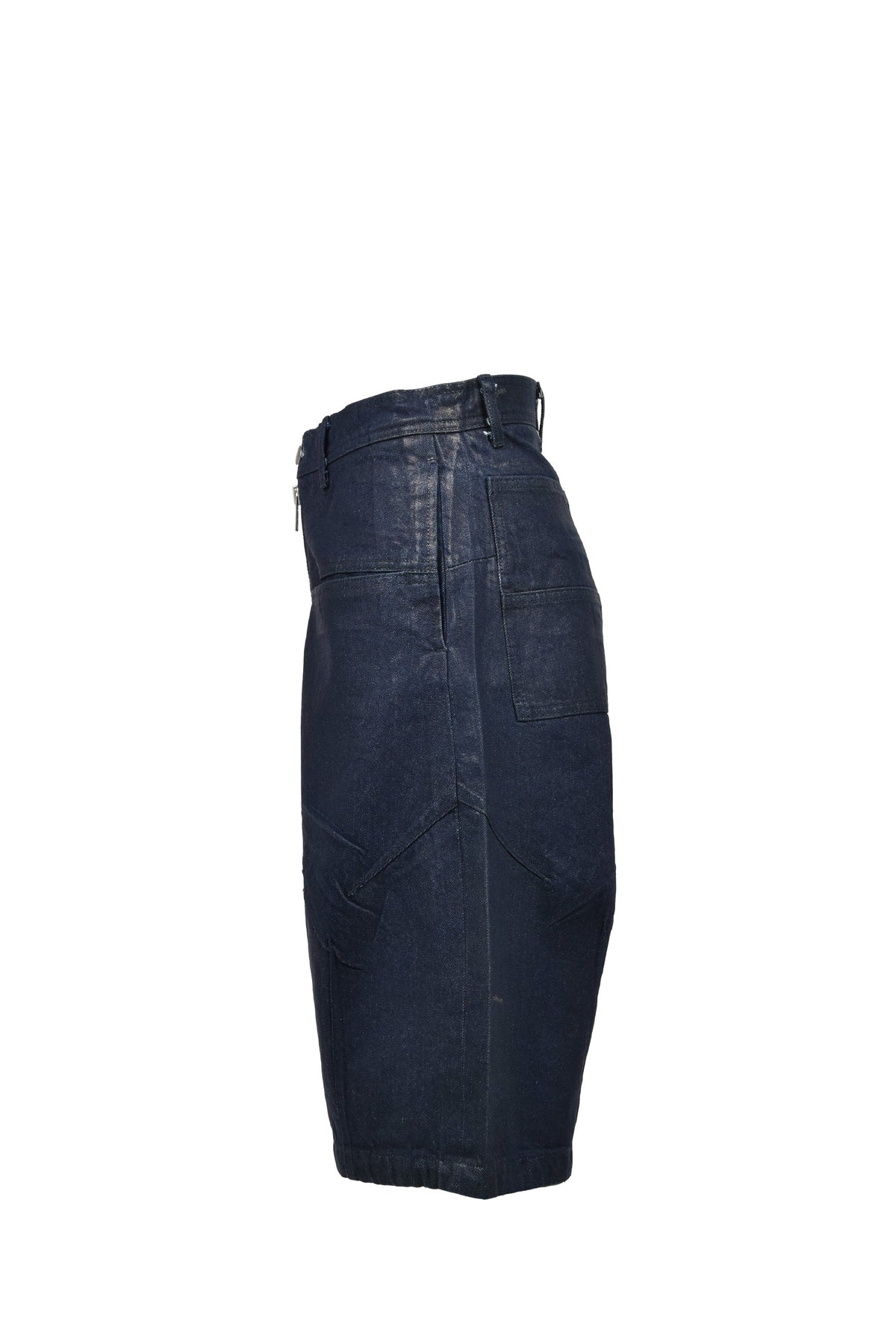 FILTH 汚物【本物保証】 ジャケット、ストリートスタイル、メンズ FRONT ZIP SHORTS / WAXED BLK