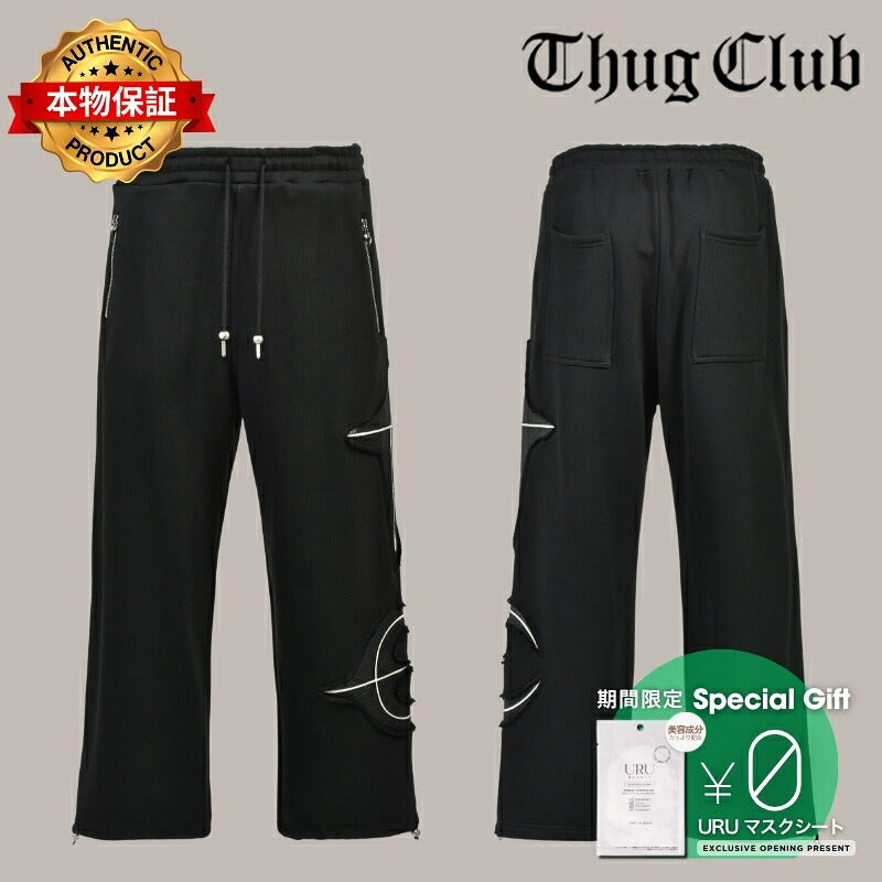 Thug Club サグクラブ 【本物保証】 スウェットパンツ、ストリートスタイル、メンズ NEW ROCK SWEATPANTS / BLK
