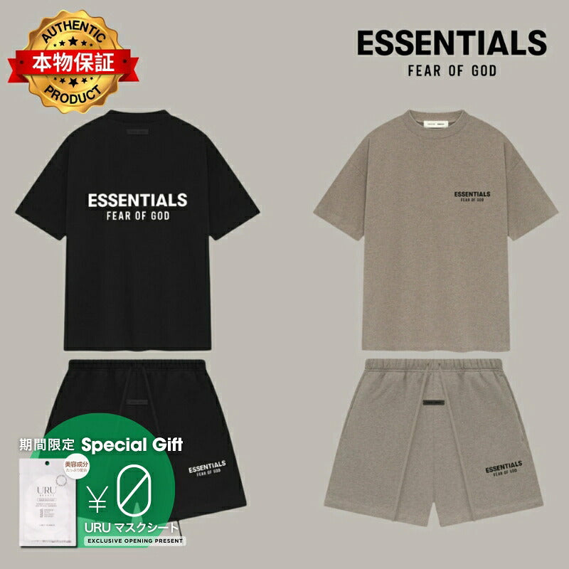 Essentials エッセンシャルズ【本物保証】tee Tシャツ ハーフパンツ メンズ レディース ショートパンツ ビンテージ セットアップ Fear Of God フィアオブゴッド tee & Shorts シュプリーム バレンシアガ ステューシー に続き ストリート ウェアの大定番となったブランド