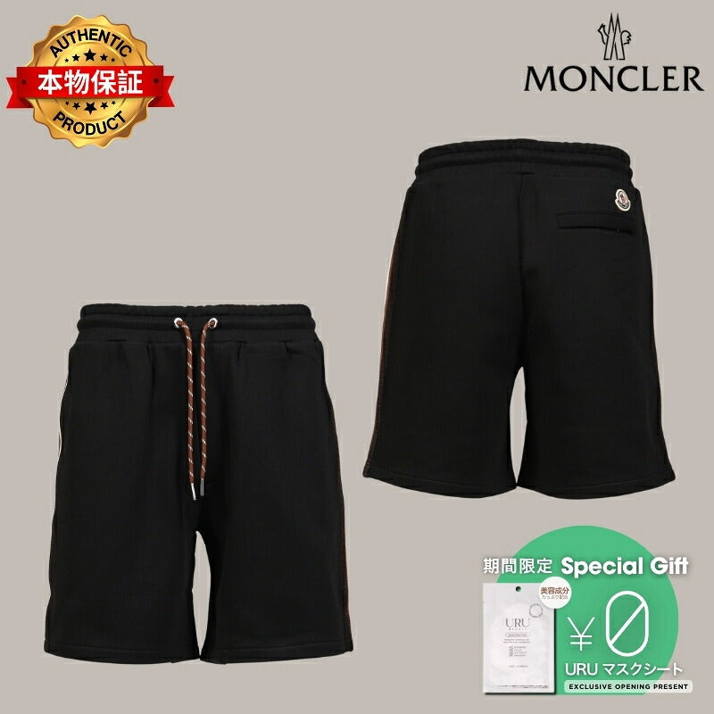 MONCLER モンクレール【本物保証】ショーツ、ストリートスタイル、メンズ SHORTS / BLK