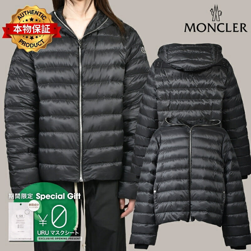 MONCLER + RICK OWENS モンクレール【本物保証】ダウンジャケット、ストリートスタイル、メンズ ZIPLOCK JACKET / BLK