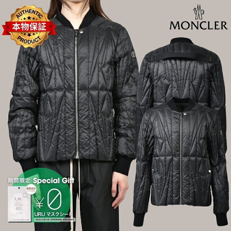 MONCLER + RICK OWENS モンクレール【本物保証】ジャケット、ストリートスタイル、メンズ GEOCAMO FLIGHT JACKET / BLK