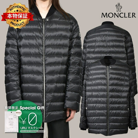 MONCLER + RICK OWENS モンクレール【本物保証】ダウンジャケット、ストリートスタイル、メンズ FLIGHT PARKA / BLK