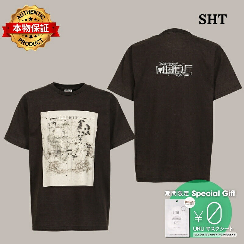 SHT 【本物保証】Tシャツ、ストリートスタイル、メンズRISE UP THE VALLEY LIKE A HURRICANE TEE / BLK