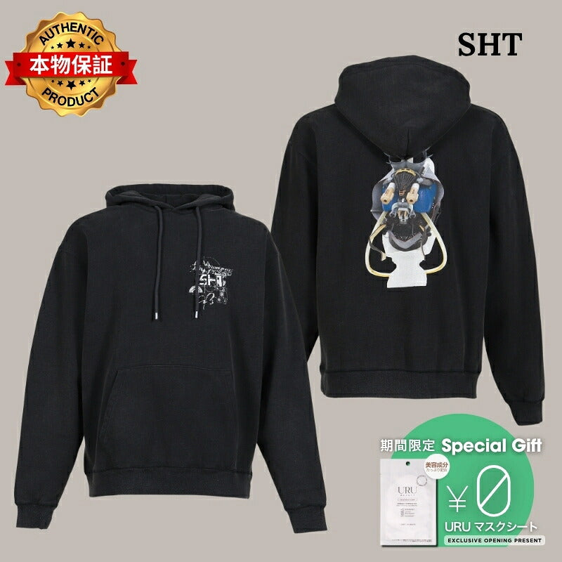 SHT 【本物保証】 パーカー、ストリートスタイル、メンズ    TOBY HOODIE / BLK