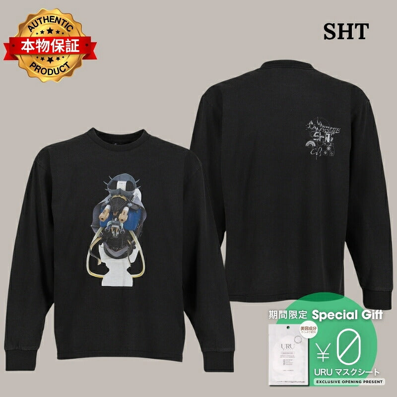 SHT 【本物保証】 Tシャツ、ストリートスタイル、メンズTOBY L/S TEE / BLK