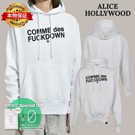 ALICE HOLLYWOOD × SSUR アリス・ハリウッド 【本物保証】 パーカー ストリート系 メンズ ALICE X SSUR COMME HOODIE / WHT