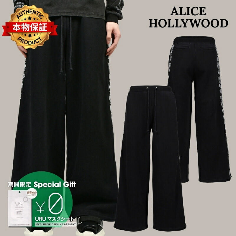 ALICE HOLLYWOOD アリス・ハリウッド 【本物保証】 パンツ ストリート系 メンズ MOTO COUTURE SWEATPANT (EXCLUSIVE) / BLK