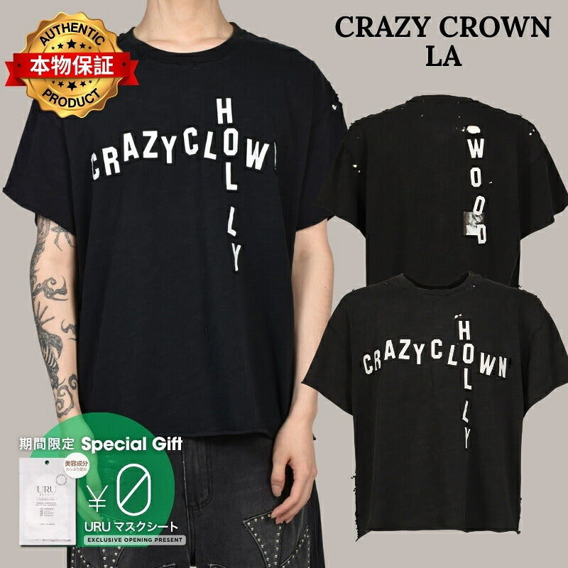 Crazy Clown LA クレイジー クラウン エルエー 【本物保証】 Tシャツ ストリート系 メンズ GHOST OF LOVE T-SHIRT / Lv.2.5 / BLK