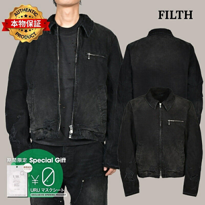 FILTH フィルス 【本物保証】 Coats & Jackets ストリート系 メンズ DIRTY DETROIT / FADED BLK