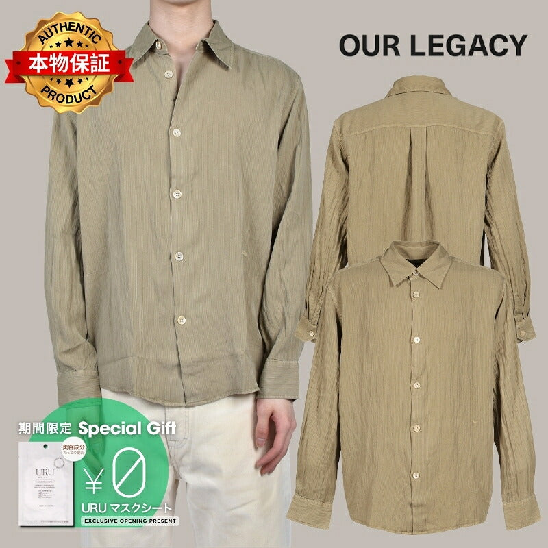 OUR LEGACY アワー レガシー 【本物保証】 シャツ ストリート系 メンズ BEYOND SHIRT / SAGE HAZE CEREMONY