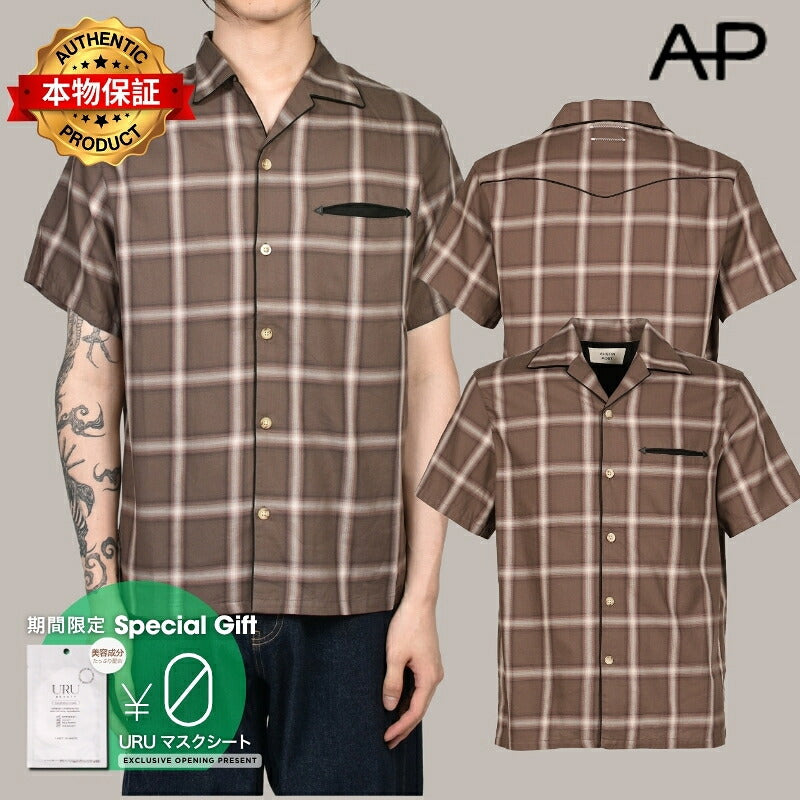 Austin Post オースティン ポスト 【本物保証】 シャツ ストリート系 メンズ SUNDOWN PLAID SHIRT / BRW PLAID