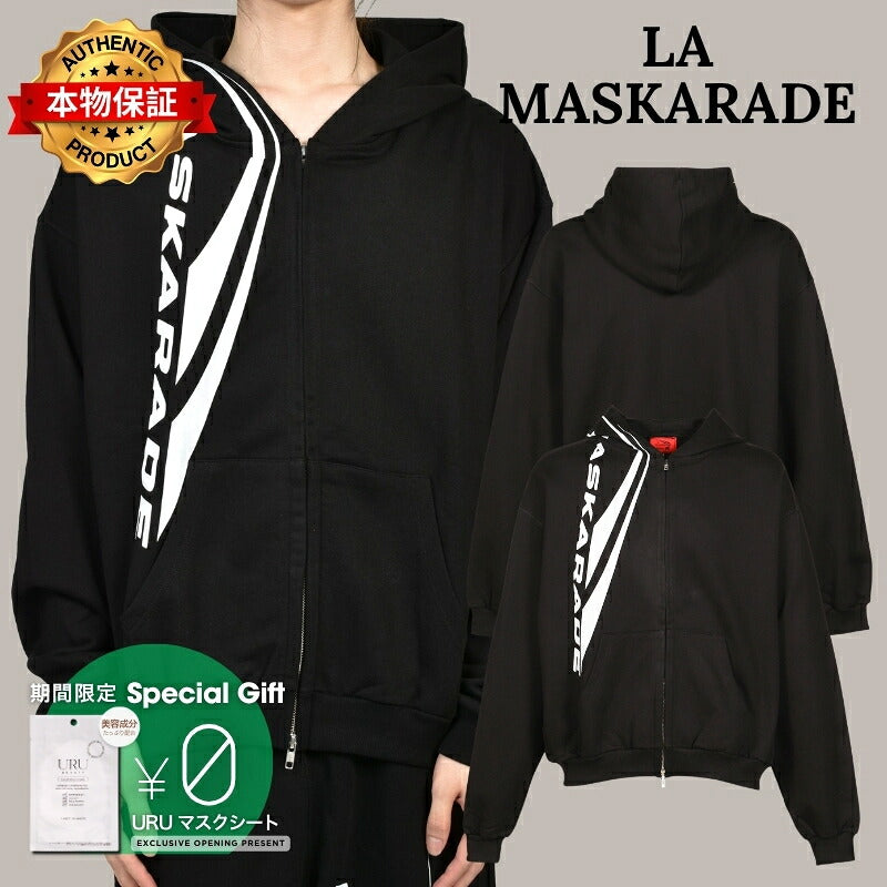LA MASKARADE ラ・マスカレード 【本物保証】 パーカー ストリート系 メンズ ULTRA HEAVY MSKRD HOODIES / BLK