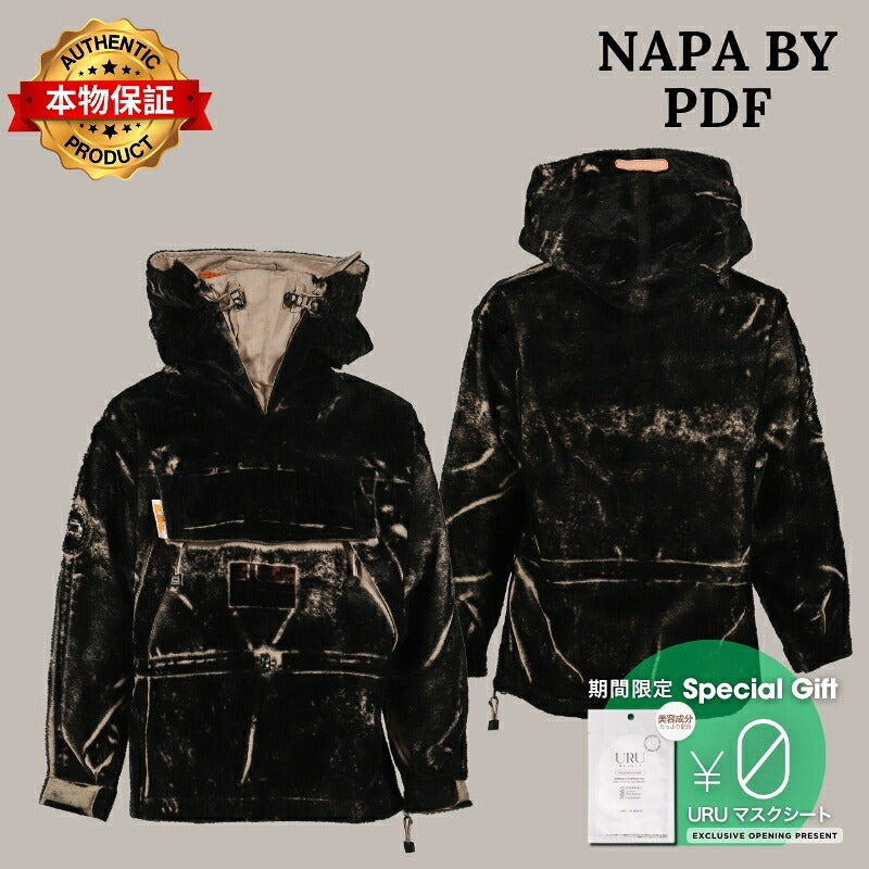 NAPA by PDF NAPA（PDF版） 【本物保証】 ジャケット ストリート系 メンズ SKIDOO FUR JACKET PDF / BLK