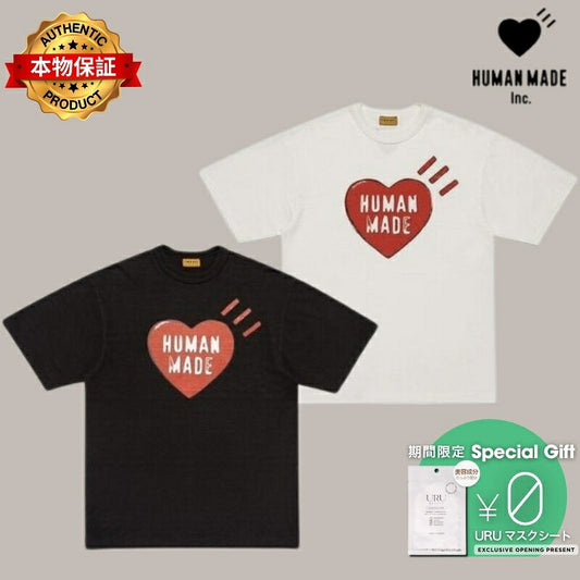 Human Made ヒューマンメイド【本物保証】Heart tee ハートロゴ Tシャツ 半袖 メンズ レディース バックロゴTシャツ T-Shir ア ベイシング エイプ A BATHING APE 創業者 NIGO ニゴー ブランド girls don't cry ガールズドントクライ verdy ビッグハート