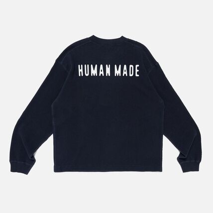 Human Made ヒューマンメイド【本物保証】 Henley Neck Shirt 半袖 メンズ レディース バックロゴTシャツ T-Shir ア ベイシング エイプ A BATHING APE 創業者 NIGO ニゴー ブランド girls don't cry ガールズドントクライ verdy ビッグハート