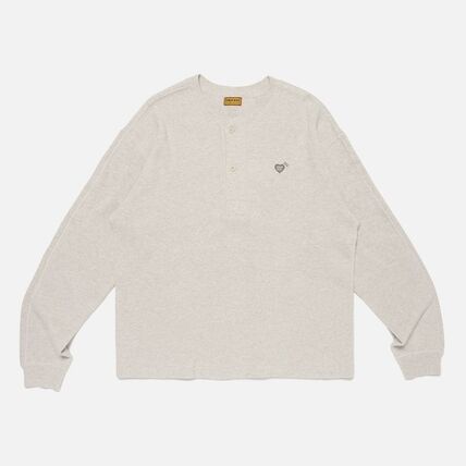 Human Made ヒューマンメイド【本物保証】 Henley Neck Shirt 半袖 メンズ レディース バックロゴTシャツ T-Shir ア ベイシング エイプ A BATHING APE 創業者 NIGO ニゴー ブランド girls don't cry ガールズドントクライ verdy ビッグハート
