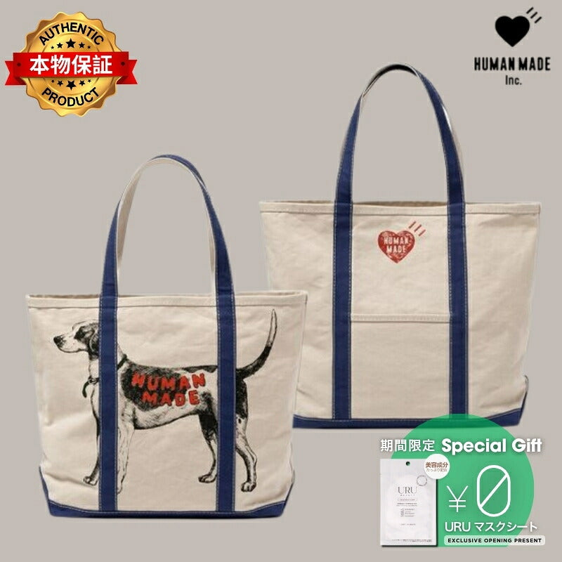 Human Made ヒューマンメイド【本物保証】CANVAS TOTE LARGE 半袖 メンズ レディース バックロゴTシャツ T-Shir ア ベイシング エイプ A BATHING APE 創業者 NIGO ニゴー ブランド girls don't cry ガールズドントクライ verdy ピカチュウ コラボ ビッグハート