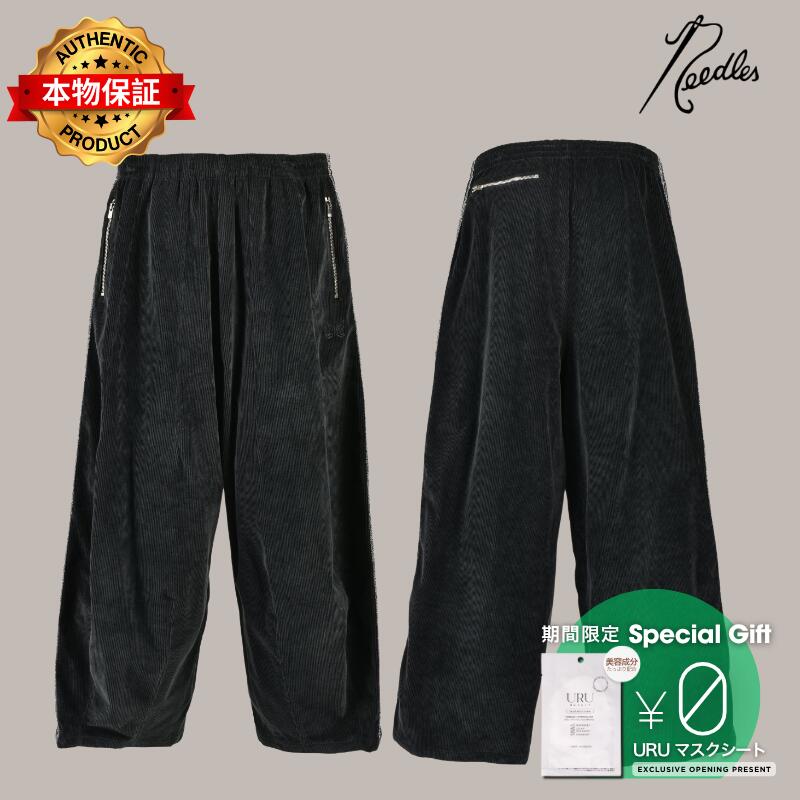 Needles ニードルス 【本物保証】 パンツ ストリート系 メンズ H.D. TRACK PANT - CORDUROY (20TH EXCLUSIVE) / BLK