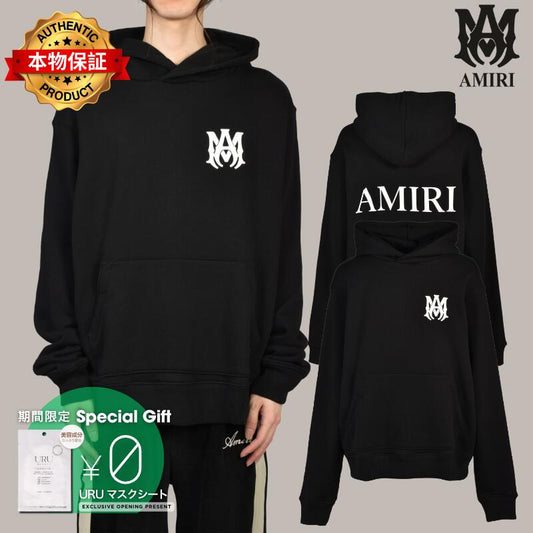 AMIRI アミリ 【本物保証】 パーカー ストリート系 メンズ MA CORE LOGO HOODIE / BLK