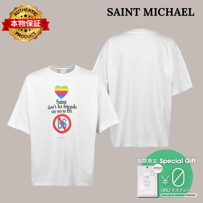 SAINT Mxxxxxx 【本物保証】 Tシャツ ストリート系 メンズ SS T-SHIRT/DON'T / WHT