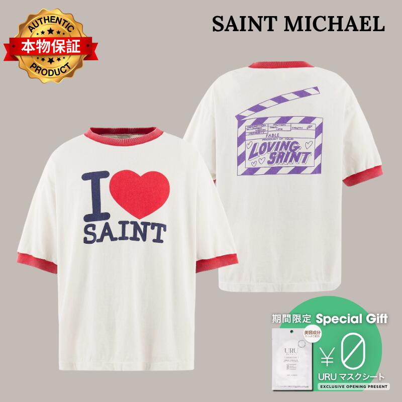 SAINT Mxxxxxx 【本物保証】 Tシャツ ストリート系 メンズ SS T-SHIRT/I LOVE SAINT / WHT